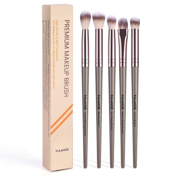 MAANGE Wholesale 5pcs Eye Makeup Brush Blending Shadow Makeup Box Professional Makeup Brush Set