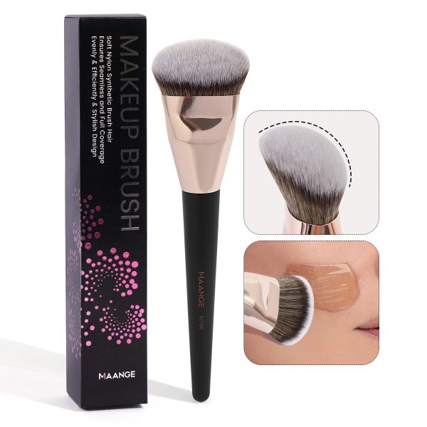 MAANGE Wholesale Private Label Professional Single Makeup Brush Foundation Loose Powder Blush Professional Makeup Brush Set