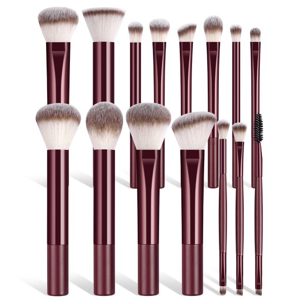MAANGE Wholesale 15PCS Cosmetics Brushes Foundation Loose Powder  Private Label Customizable Professional Makeup Brush Set