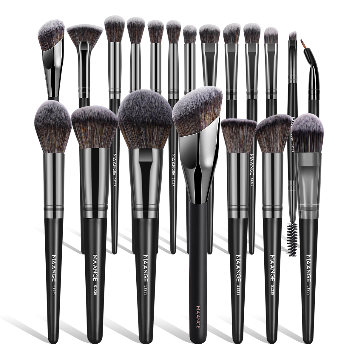 MAANGE Wholesale Portable Travel 20pcs Facial Full Complete Function Makeup Brushes Kit Professional Makeup Brush Set - 图片 1