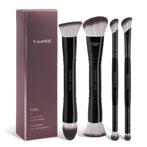 MAANGE Custom OEM&ODM 4PCS Makeup Brush Set Eye Shadow Blush Foundation Brushes Professional Makeup Brush Set