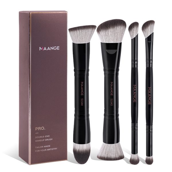 MAANGE Custom OEM&ODM 4PCS Makeup Brush Set Eye Shadow Blush Foundation Brushes Professional Makeup Brush Set