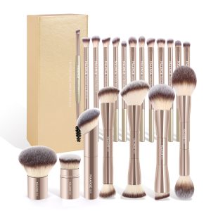 MAANGE Custom Logo 20pcs Makeup Brush Makeup Bax Foundation Loose Powder Eyeshadow Professional Makeup Brush Set