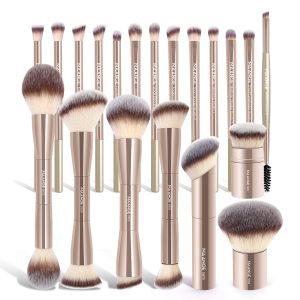 MAANGE Wholesale Custom Logo 20pcs Makeup Brush Makeup Bag Foundation Loose Powder Eyeshadow Professional Makeup Brush Set