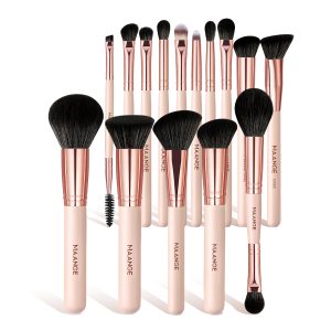 MAANGE Custom 15PCS  Brushes Foundation Loose Powder Eyeshadow Private Label Facial Makeup Tools Professional Makeup Brush Set