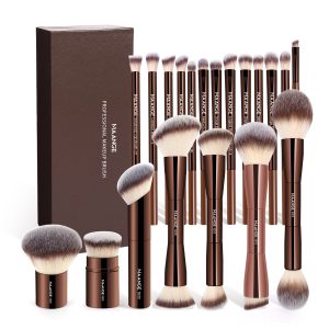 MAANGE Wholesale Private Label 20pcs Makeup Brush Makeup Bag Foundation Loose Powder Eyeshadow Professional Makeup Brush Set