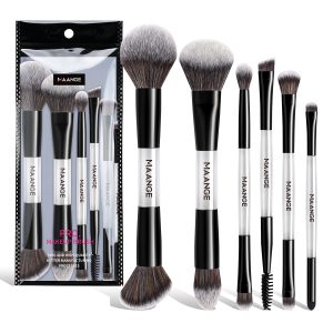 MAANGE Custom LOGO OEM&ODM 6PCS Double-ended Makeup Brushes Foundation Concealer Eye Shadow Professional Makeup Brush Set