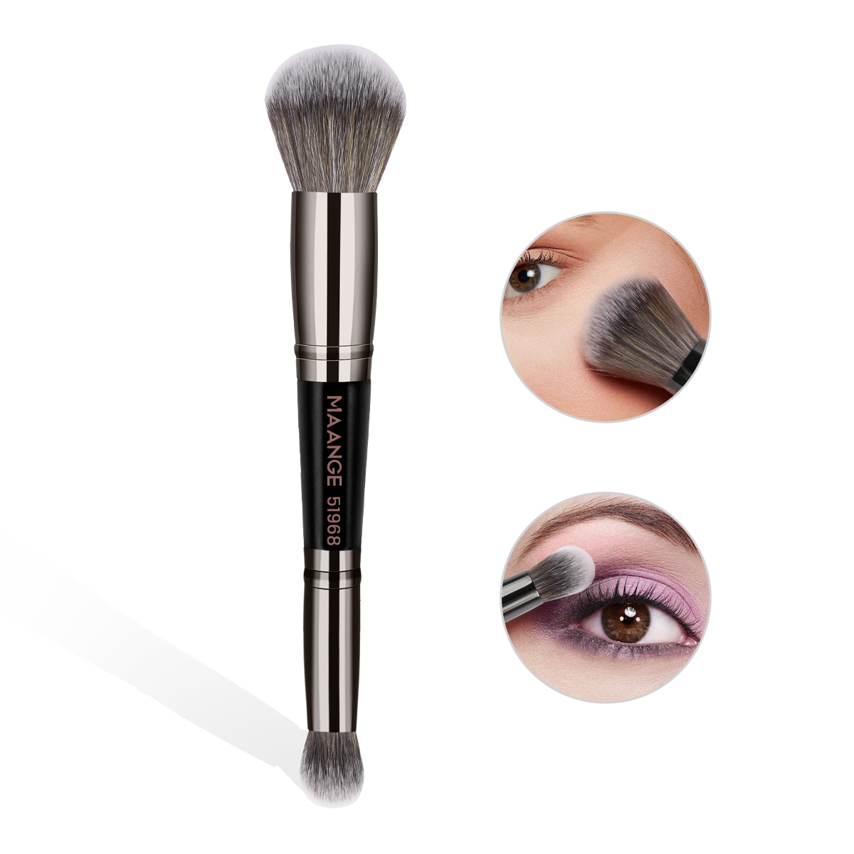 MAANGE Wholesale Private Label Custom  Single Makeup Brush  Foundation Loose Powder Blush Professional Makeup Brush - 图片 1