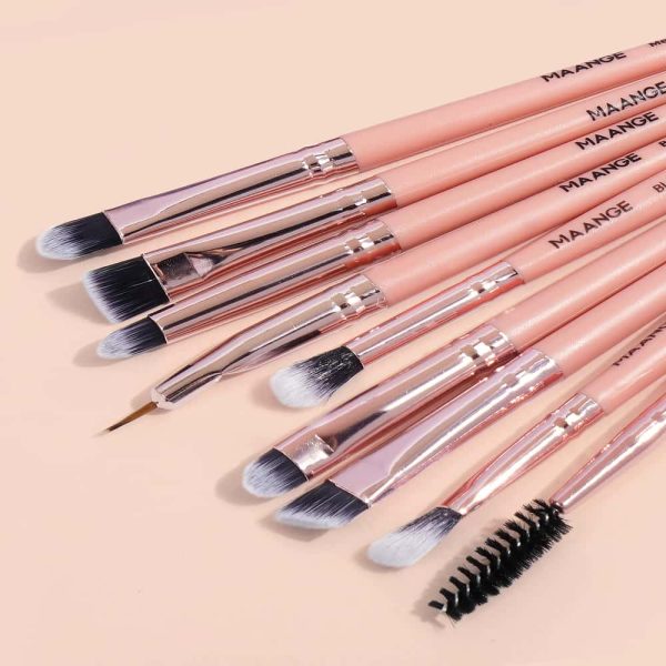 MAANGE Eye Blending Brush Private Label 20pcs Wholesale Cosmetic Brushes Face Contour Eye Shadow Brush Makeup Set