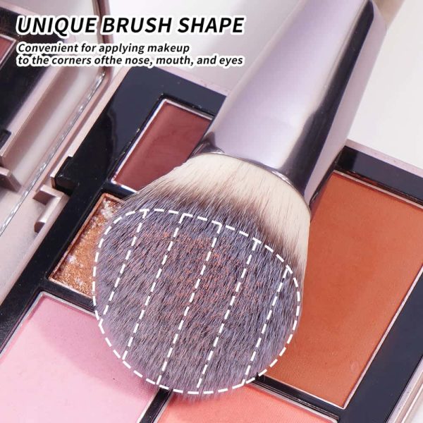 MAANGE Wholesale Private Label Professional Single Makeup Brush Foundation Loose Powder Blush Professional Gold Makeup Brush Set