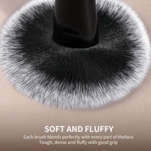 MAANGE 8pcs Custom OEM&ODM 8pcs Makeup Brush Loose Powder Foundation Concealer Blush Contouring Eyeshadow Makeup Brush Set - 图片 2