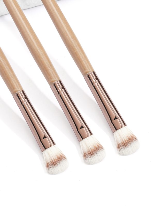 MAANGE Multi-Functional Vegan Synthetic Hair Makeup Brush Double-Ended Nose Contour  Single Blush Makeup Brush Set