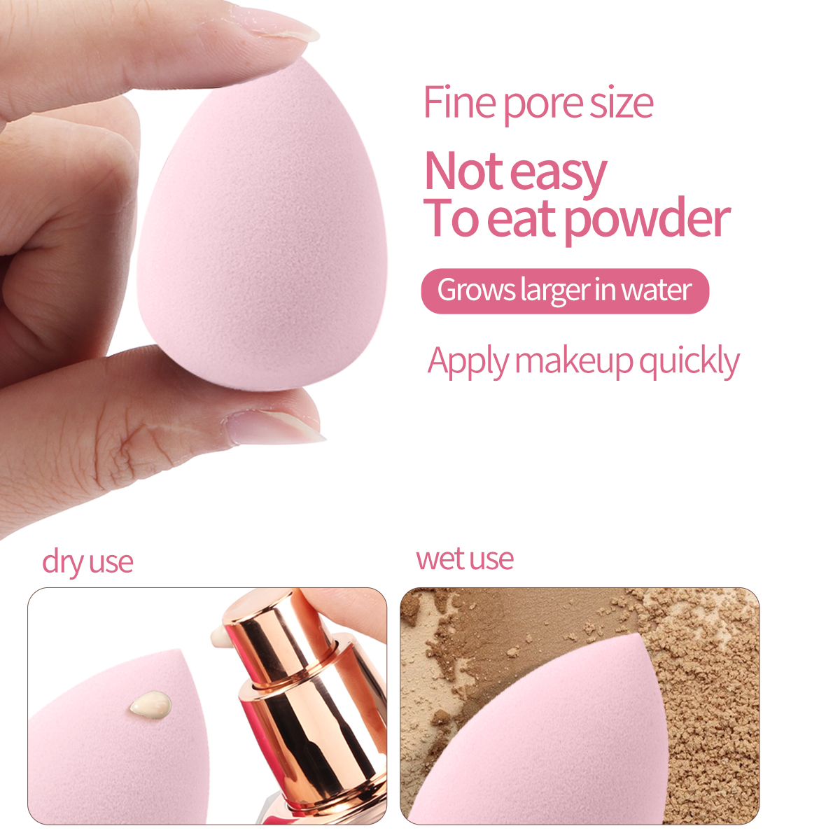 MAANGE 5PCS Double Ended Makeup Brushes 11PCS Powder Puffs Multi-Functional Customizable OEM & ODM Facial Makeup Brush Set - 图片 6
