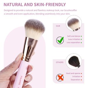 MAANGE Wholesale Custom OEM&ODM Professional 13PCS Makeup Brush Foundation Loose Powder Blush Eyeshadow Brush Makeup Brush Kit - 图片 5