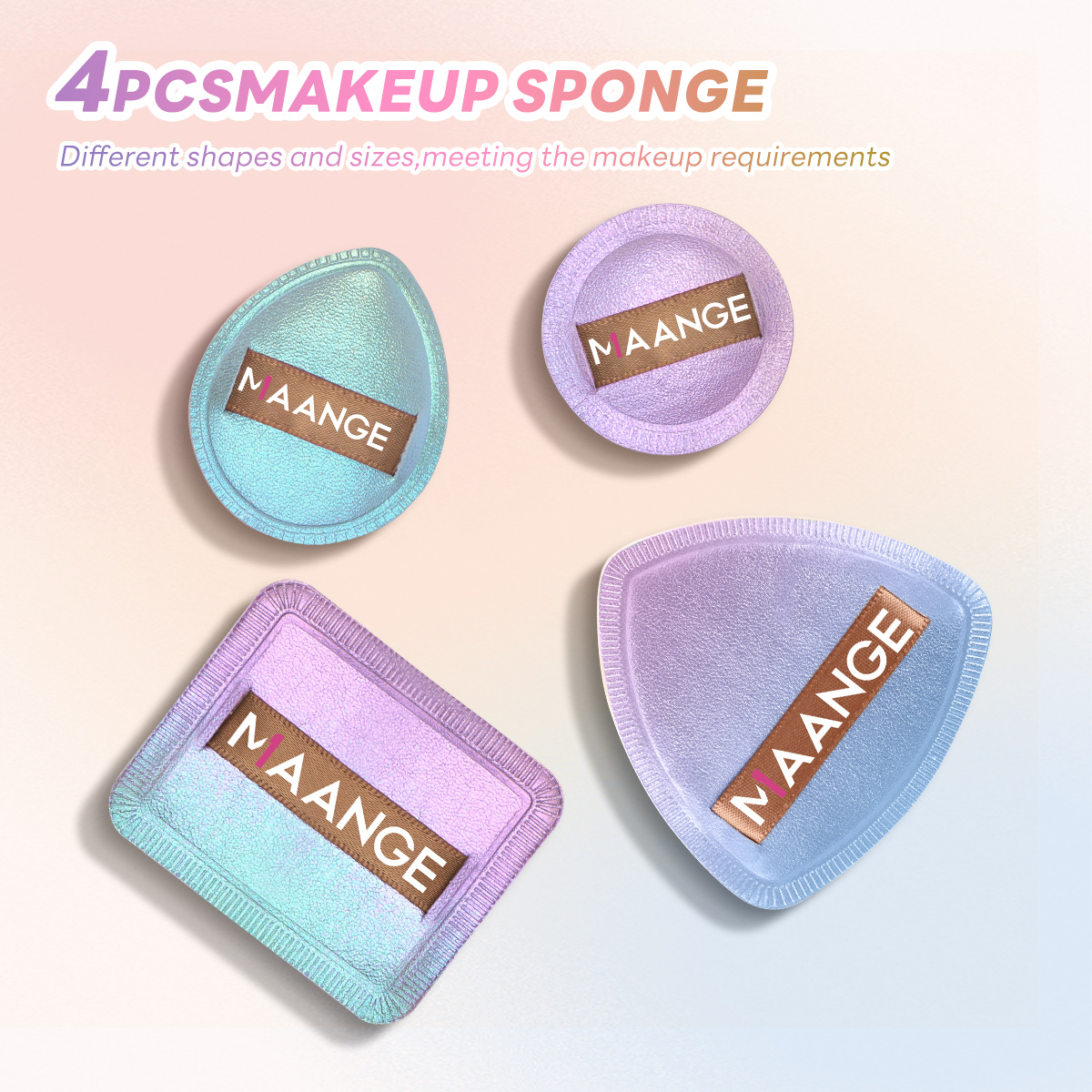 MAANGE Professional 13PCS Makeup Brush Set 7PCS Powder Puff Face Powder Foundation Concealer  Eyeshadow Makeup Brush Set - 图片 9