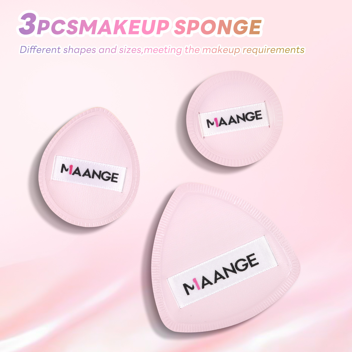 MAANGE Wholesale Custom OEM&ODM 13pcs Makeup Brush Set 3PCS Air Cushion Puff Powder Brush Concealer Makeup Tool Makeup Brush Set - 图片 9
