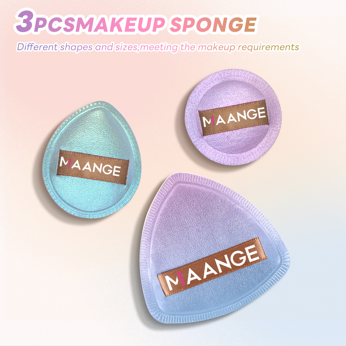 MAANGE Wholesale Custom OEM&ODM 13pcs Makeup Brush Set 3PCS Air Cushion Puff Powder Brush Concealer Makeup Tool Makeup Brush Kit - 图片 7
