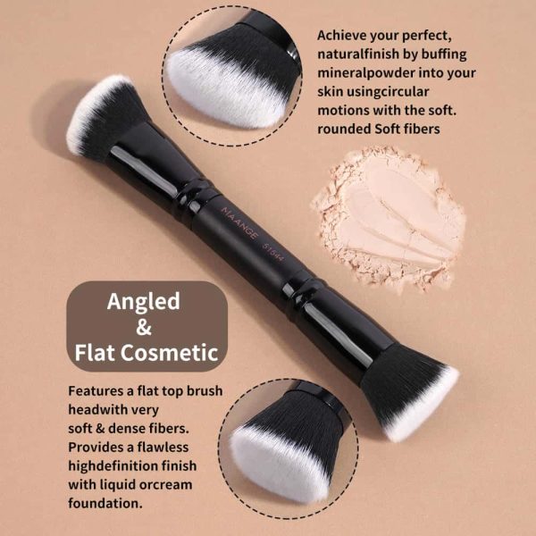 MAANGE Wholesale Custom OEM&ODM 3pcs Foundation Cosmetic Brush Professional Foundation Highlight Concealer Makeup Brushes Set