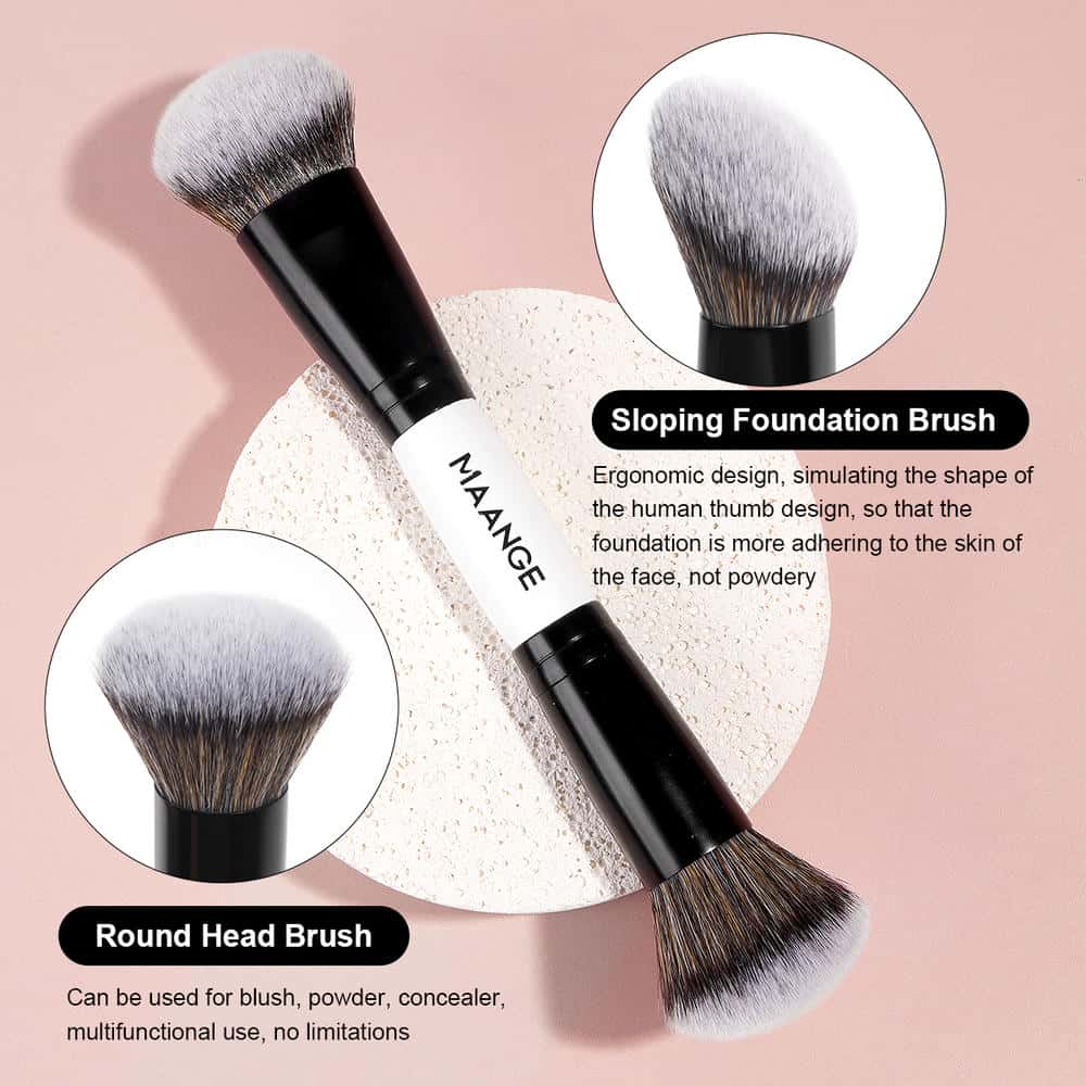 MAANGE Wholesale Private Label Professional Single Makeup Brush  Foundation Loose Powder Blush Professional Makeup Brush Set - 图片 6