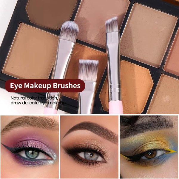 MAANGE Wholesale Professional 7pcs  Brush  5pcs Powder Puff Eyeshadow Brushes Loose Powder Blush Foundation Makeup Brushes Set
