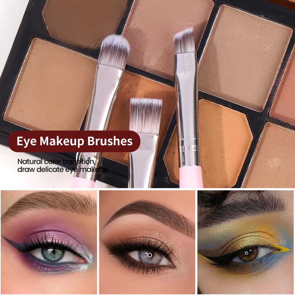 MAANGE Wholesale Professional 7pcs  Brush  5pcs Powder Puff Eyeshadow Brushes Loose Powder Blush Foundation Makeup Brushes Set - 图片 4