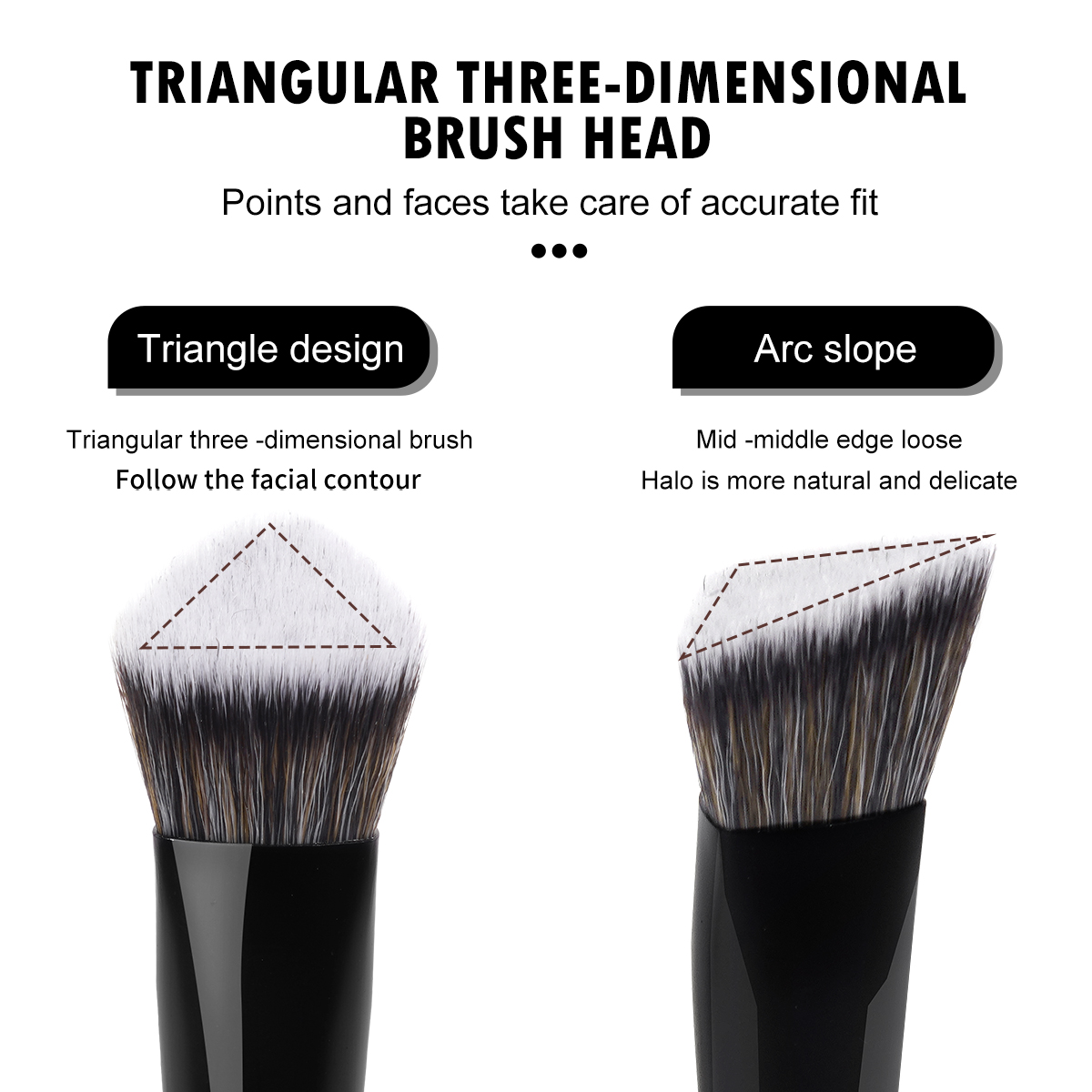 MAANGE Professional 5PCS Makeup Brush Set Foundation Eyes Makeup Brushes Makeup Brush Kit - 图片 2