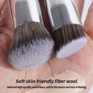 MAANGE Custom OEM&ODM  8PCS Facial  Brush Loose Powder Foundation Concealer Blush Private Label  Professional Makeup Brush Set - 图片 6