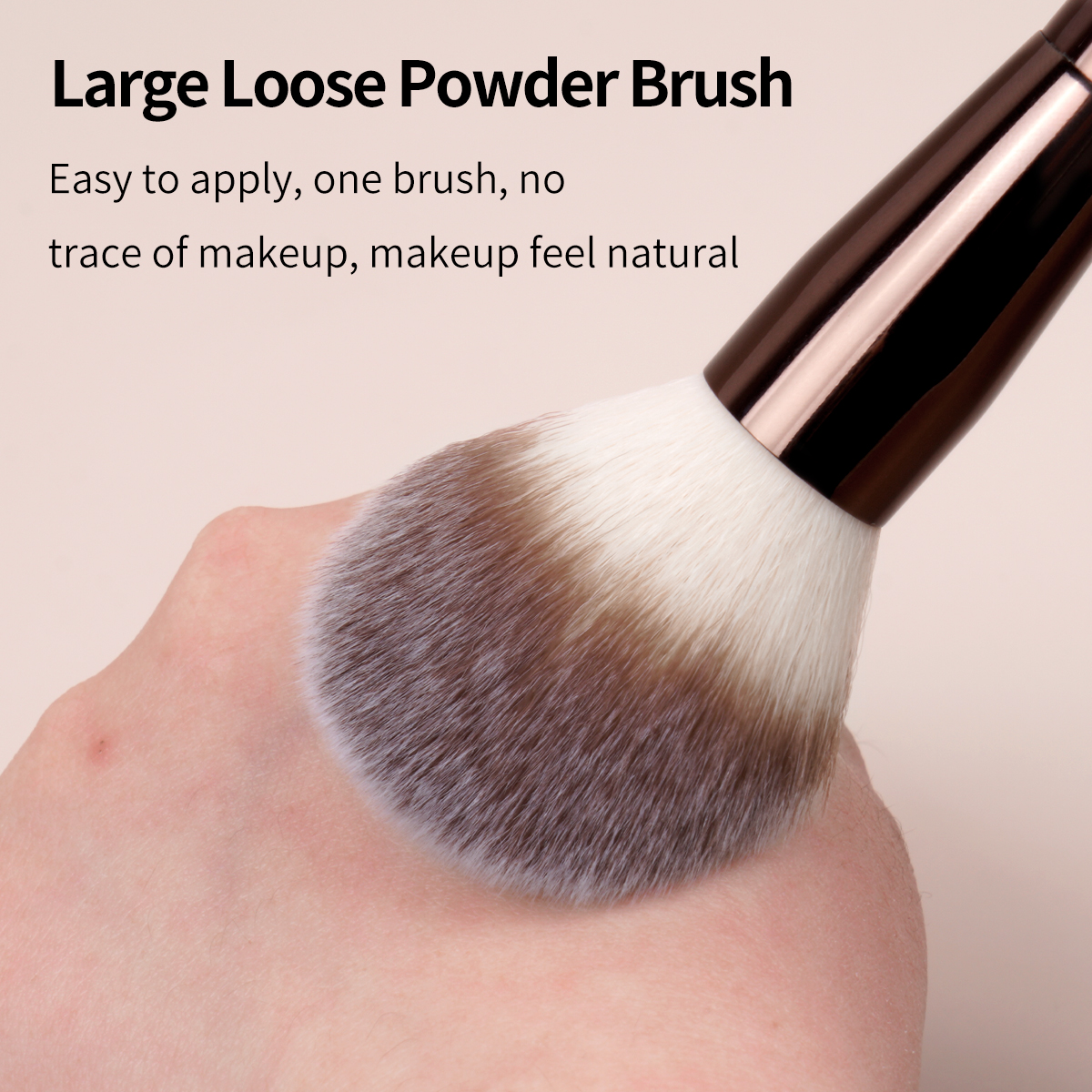 MAANGE Custom Logo OEM&ODM 2Pcs Double-headed Loose Powder Blush Foundation Professional Makeup Brush Set - 图片 3