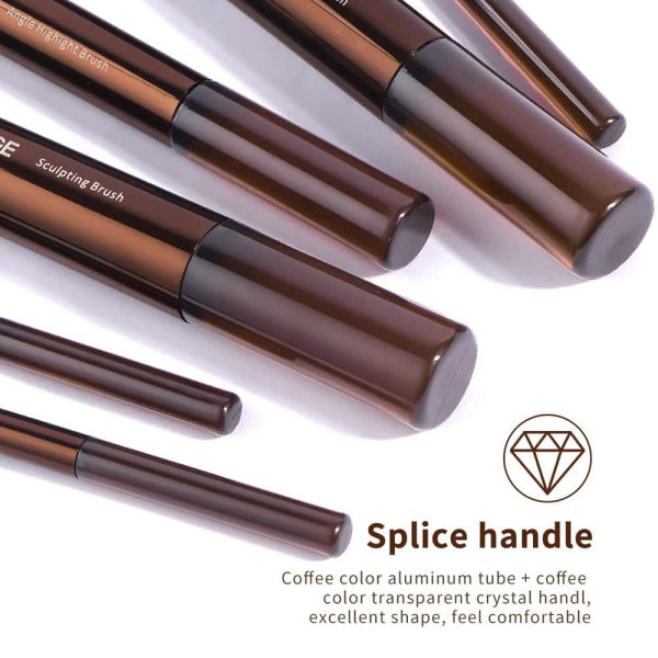 MAANGE Wholesale Custom OEM&ODM 13pcs Makeup Brush Set 2PCS Powder Puff Powder Brush Concealer Makeup Tool Makeup Brush Set