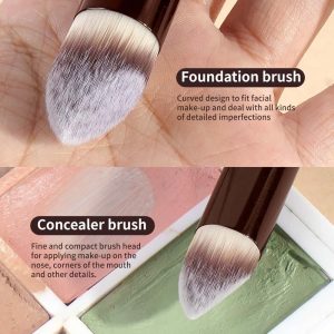 MAANGE Luxury 2PCs Makeup Brush Private Label ODM&OEM  Liquid/BB Cream Concealer Highlighter Brush Professional Makeup Brush Set - 图片 2