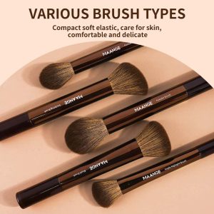 MAANGE  23PCS Makeup Brush  3pcs Powder Puff Foundation Concealer Powder Eyelash Eyebrow Eyeshadow Professional Makeup Brush Set - 图片 6