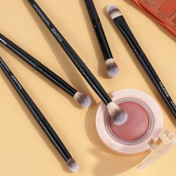 MAANGE Factory Direct Price 5pcs Eye Makeup Brush Blending Shadow Makeup Box Cosmetic Brush Set