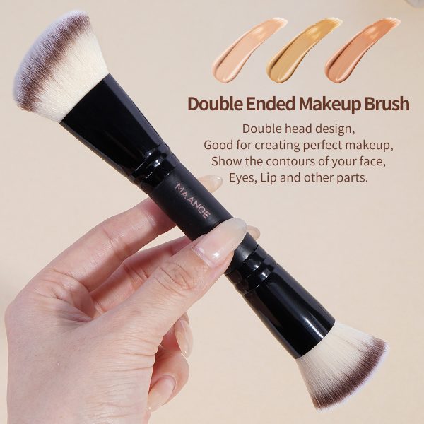 MAANGE Custom OEM&ODM 3pcs Foundation Cosmetic Brush Professional Foundation Highlight Concealer Wholesale Makeup Brushes Set