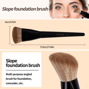 MAANGE Wholesale Private Label Professional Single Makeup Brush  Foundation Loose Powder Blush Professional Makeup Brush Set - 图片 4