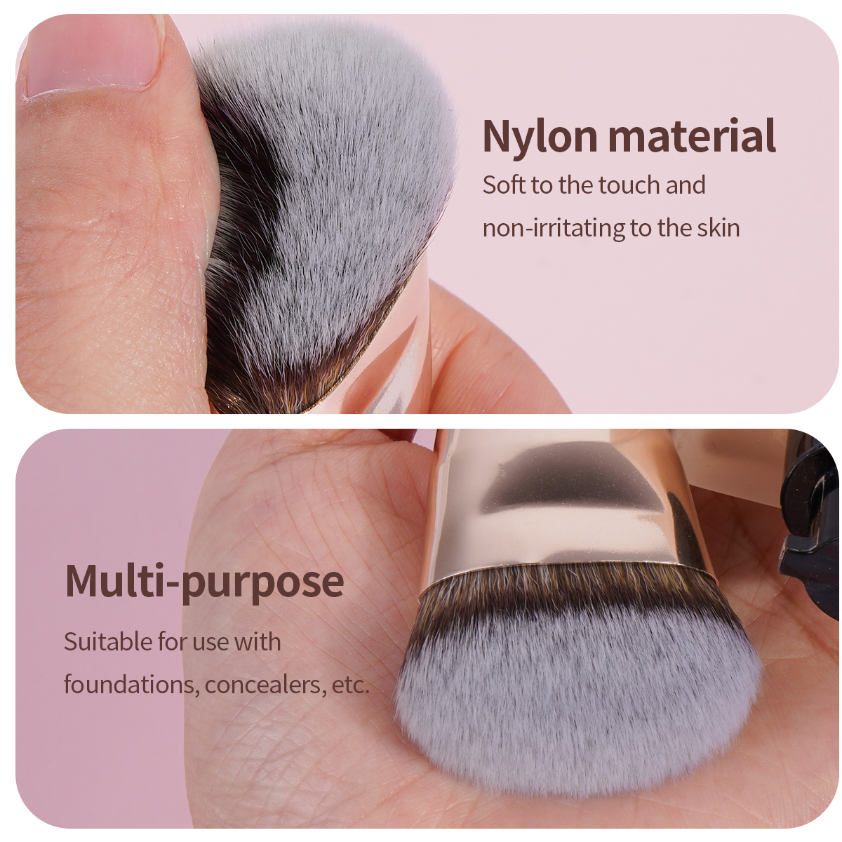 MAANGE Wholesale Private Label Professional Single Makeup Brush  Foundation Loose Powder Blush Professional Makeup Brush Set - 图片 4