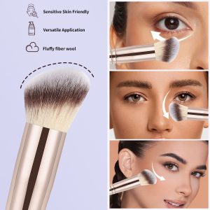 MAANGE Wholesale Custom OEM&ODM Single  Large Loose Powder Foundation Blush Multi-purpose Brush Professional Single Makeup Brush - 图片 2