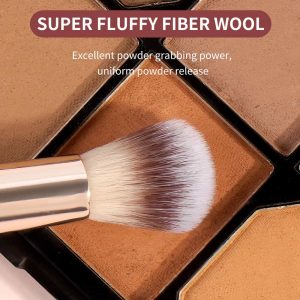 MAANGE Wholesale Professional 5pcs  Brush  7pcs Powder Puff Eyeshadow Brushes Loose Powder Blush Foundation Makeup Brushes Set - 图片 2