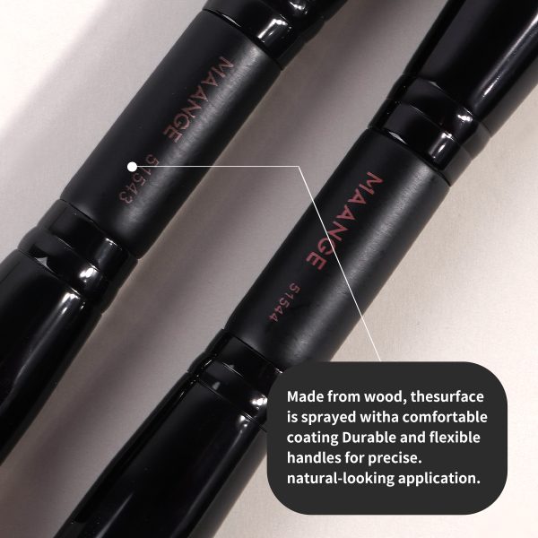 MAANGE Luxury 2pcs Makeup Brush Foundation Brush Private Label Streak-Free Liquid/BB Cream Makeup Box Makeup Tools Brush