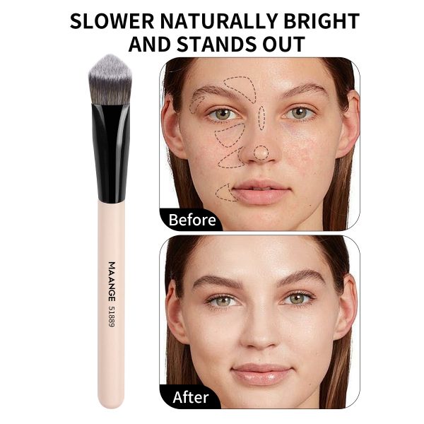 MAANGE Wholesale Custom Oem&odm Professional 3PCS Concealer Brush Contouring Brush Highlighting Brush Facial Makeup Brush