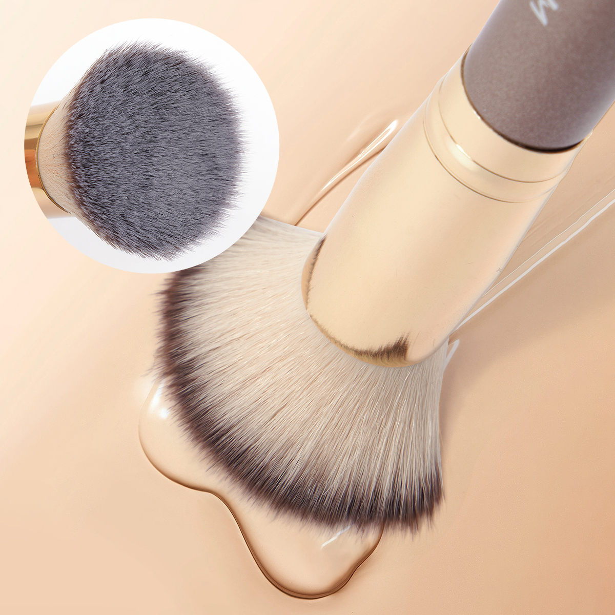 MAANGE Wholesale Single Flat Liquid Custom Foundation Brush Packing Makeup Brush Makeup Box Professional Makeup Brush Set - 图片 2