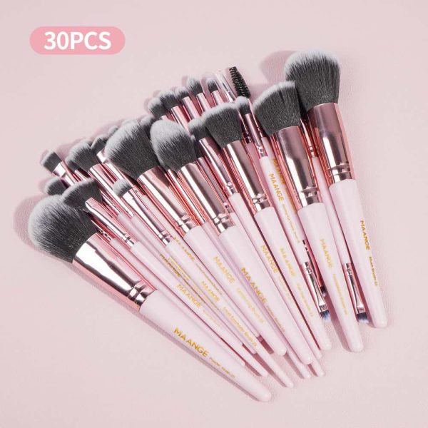 MAANGE Wholesale Professional 32pcs Makeup Brushes Set Makeup Remover Puff Face Towel Makeup Bag Facial Makeup Brush Set