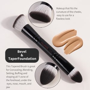 MAANGE Luxury 2pcs Makeup Brush Foundation Brush Private Label Streak-Free Liquid/BB Cream Makeup Box Makeup Tools Brush - 图片 5