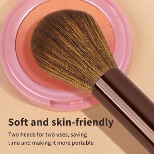MAANGE Single Double-end Makeup Brush Foundation Loose Powder Nose Shadow Contour Brush Makeup Brush - 图片 2