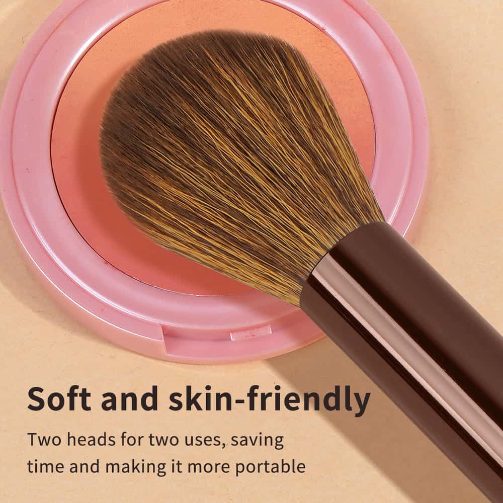 MAANGE Single Double-end Makeup Brush Foundation Loose Powder Nose Shadow Contour Brush Makeup Brush - 图片 2