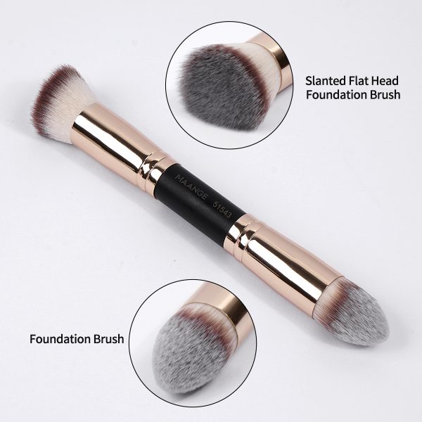MAANGE Wholesale Custom OEM&ODM 3pcs Foundation Cosmetic Brush Professional Foundation Highlight Concealer Makeup Brushes Set