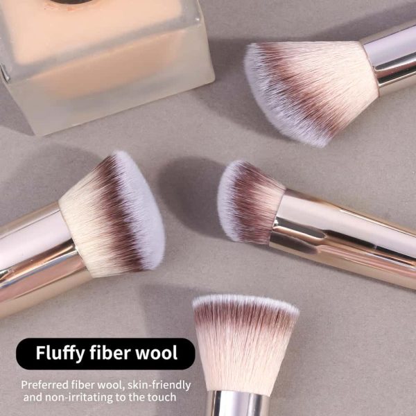 MAANGE Wholesale Professional 7pcs Brush 5pcs Powder Puff Eyeshadow Brushes Loose Powder Blush Foundation Makeup Brushes Set