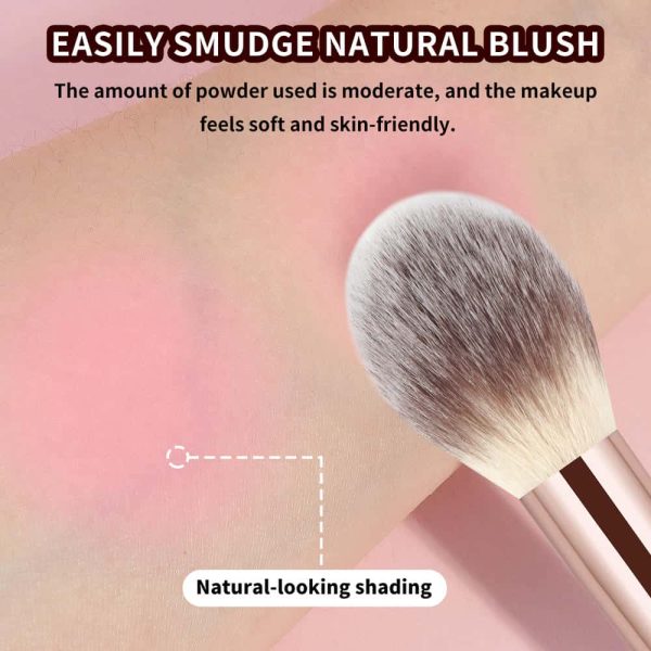Maange Wholesale Custom OEM&ODM Blush Loose Powder Highlighter Concealer Makeup Brush Facial Professional Single Blush  Brush