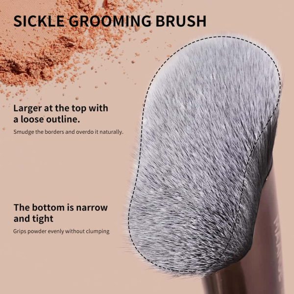 MAANGE Custom OEM&ODM 10PCS Professional Makeup Brushes Private Label Foundation Eyeshadow Brush Facial Makeup Brushes Set