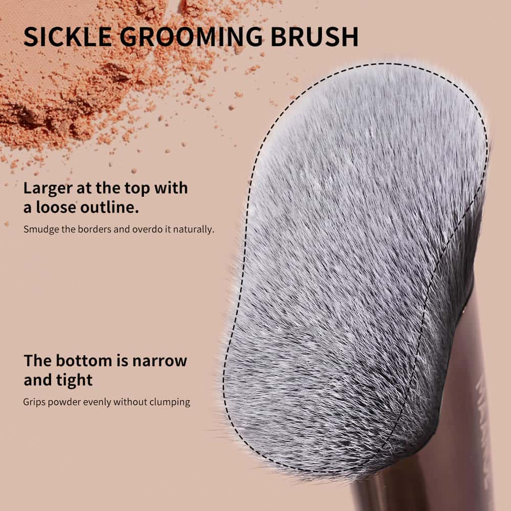 MAANGE Custom OEM&ODM 10PCS Professional Makeup Brushes Private Label Foundation Eyeshadow Brush Facial Makeup Brushes Set - 图片 4