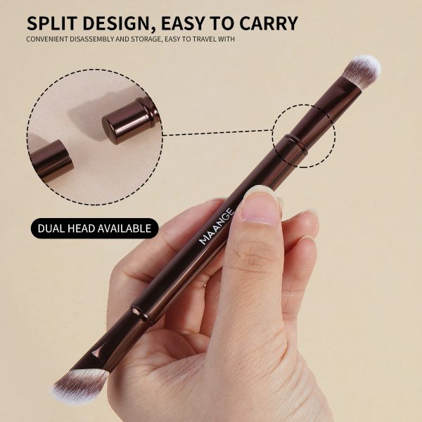 MAANGE Wholesale New Arrival 6-in-1 Makeup Brush Foundation Concealer Eyeshadow Brush Customizable Professional Makeup Brush